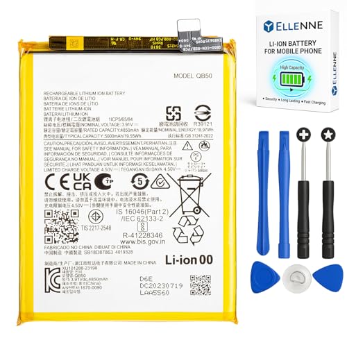 ELLENNE Batería para Motorola Moto G84 (5G) QB50 XT2347 + Kit de herramientas
