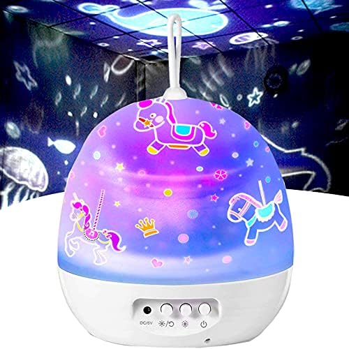 Night Light for Kids Unicorn Night Light Projector Star Projector kids night lamp Child nightlights Toy Gift for Girls Boys Baby Children Toddlers Teens Men Women Room Bedroom Decor Christmas Birthday