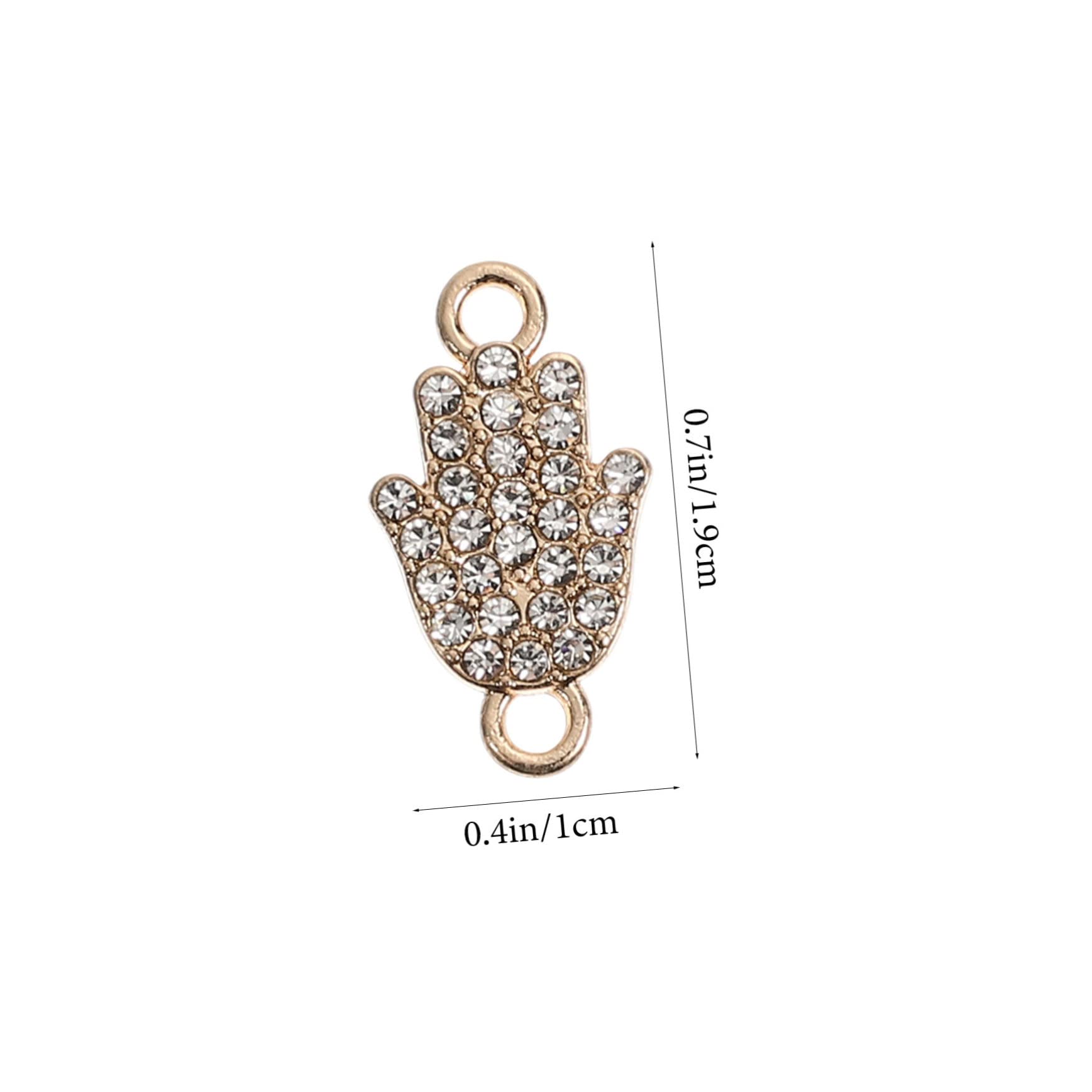 SHINEOFI 40 Pz Pendente Appeso Fascino Della Mano Fascini Fai Da Te A Mano Fascini A Forma Di Mano Connettore Di Collegamento Artigianato Fascino Appeso Fascini Della Mano Connettore Di