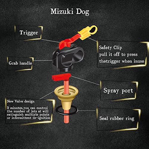 Mizuki Dog Fire Extinguisher 2 Count,Extinguishers For The House,Car,Work,Camping,Extinguishing Solid Material Fires,Liquid Fires,Charged Material Fires,Cooking Fires #TOP2