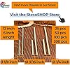 Wooden Dowel Rods for Craft - 60 pcs Round Wood Dowels 12 inch in Varying Sizes - 1/8, 3/16, 1/4 - Different Rods - Craft Sticks Round Dowels… #3