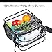 COVAX Clear Bag Stadium Approved, Clear Crossbody Messenger Shoulder Bag with Adjustable Strap for Concerts, Sports Events