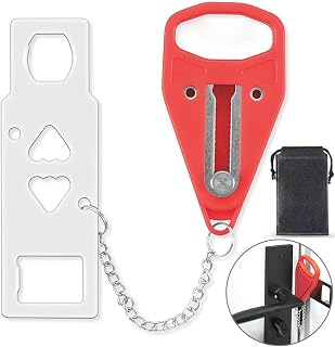 YouOKLight Portable Door Lock, Strong Multi Size Hotel Door Lock, Travel Door Stopper Lock for Additional Safety, Anti-Theft Door Security Device for Hotel, Dormitory, Home, Travel, School, Apartment