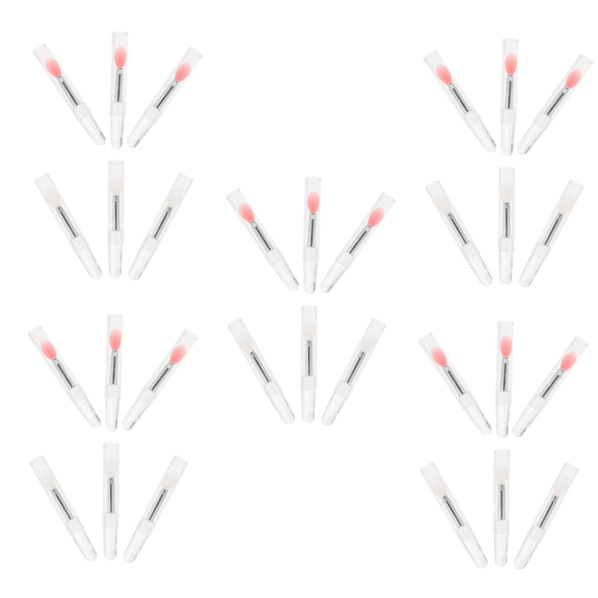 30pcs Silicone Lip Mask Brush Professional Makeup Lipstick Applicator for Women Precise Lip Lining Tool for Effortless Application Semi-transparent Included