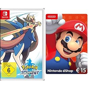 Pokémon Schwert [Nintendo Switch] + Nintendo eShop 15 EUR Guthaben [Download Code]