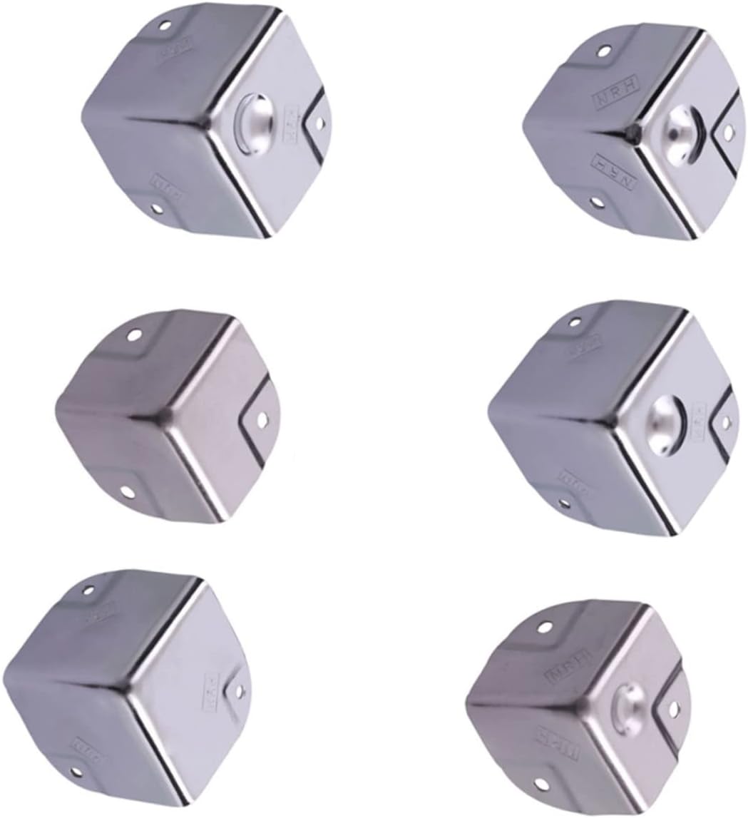 4Pcs Stainless Steel Corner Protector for Aluminum Box Table Corner Guard Edge Protector for Furniture Sturdy and Easy to Install Suitable for Home and Office