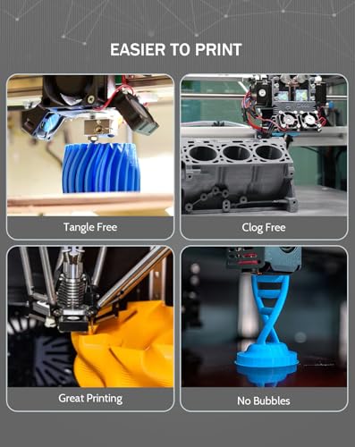 Image of DURAMIC 3D PLA+ Printer Filament 1.75mm PLA Plus Neatly 4Kg Spools | PLA Pro Tougher and Stronger, Dimensional Accuracy Probability + /- 0.02mm 4Pack Black