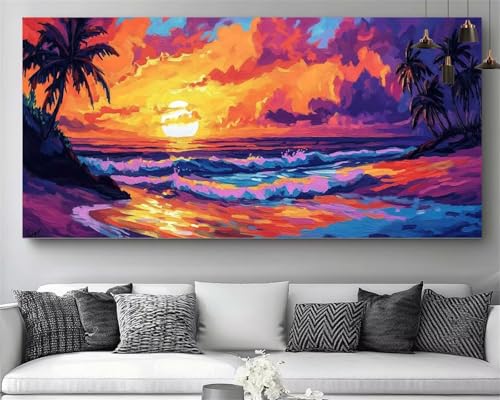 Diamond Painting Coucher de Soleil XXL : Chassez le Stress par les Loisirs Créatifs