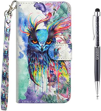 Grandoin Galaxy J5 2016 Case, Premium PU Leather Magnetic Flip Cover with Card Slots Holders [Soft Silicone Inner] Bookstyle Wallet Case For Samsung Galaxy J5 2016 (Cat And Tiger)