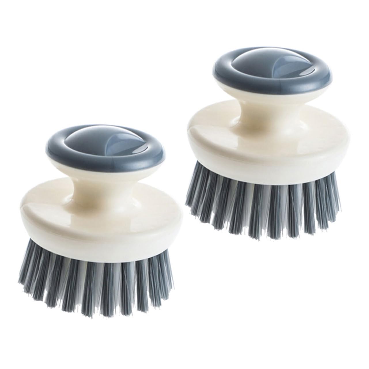 CIYODO 2Pcs Kitchen Dish Brush with Handle Non Oil Scrubber for Pot Pan Sink Home Brush for Cookware and Vegetables