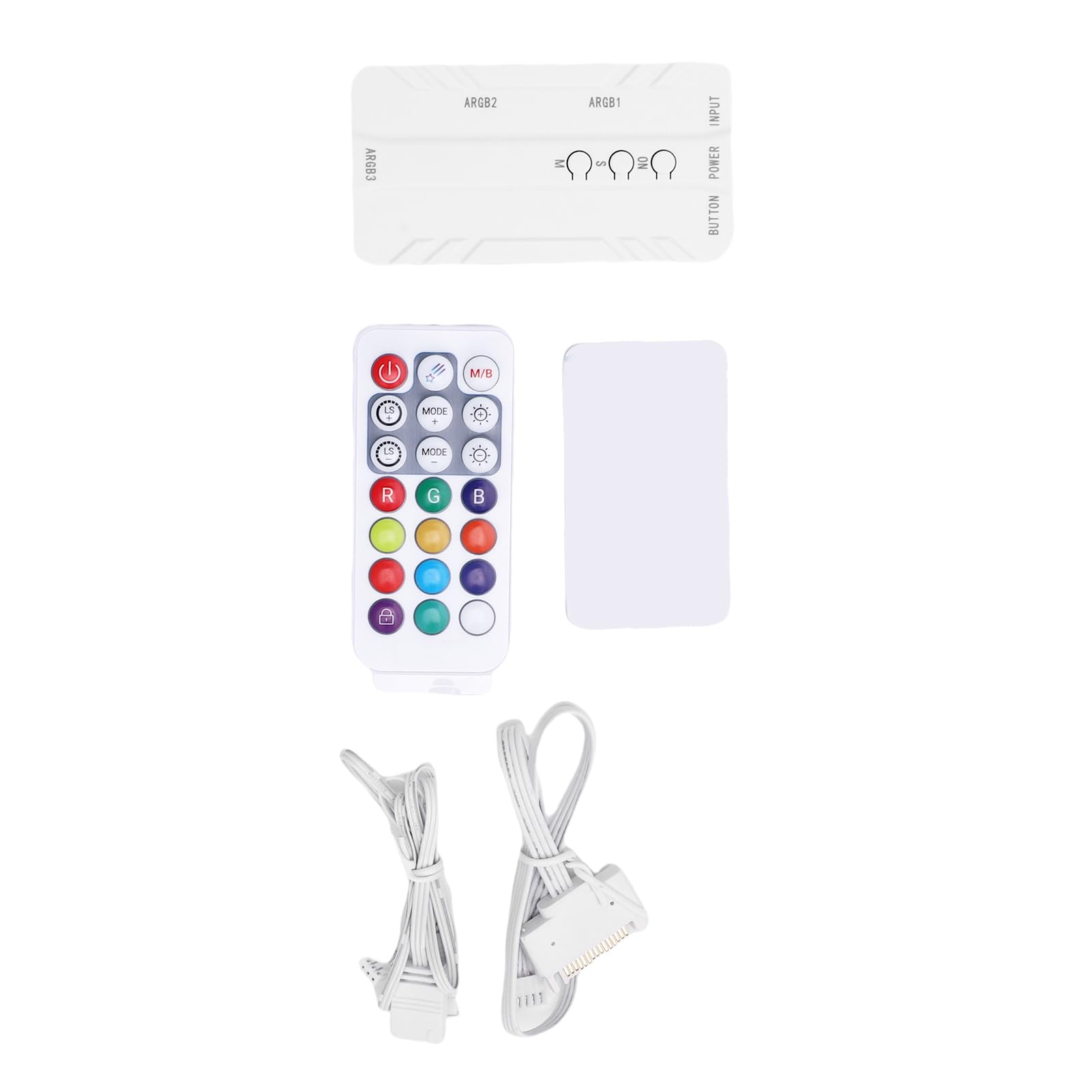 Argb Mother Cards Cable of the Mother's Cards 16,8 Millions de Bandes LED pour le PC, Effet Météorite Léger, Matériau de Silicone Premium, Configuration du Jeu/Pire (Contrôleur SK3 blanc)