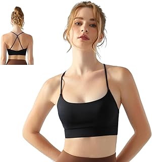 [MORGEN SKY] スポーツブラ フィットネスウェア ブラジャー 揺れない ハイサポート 美背 抗菌 ナイトブラ ノンワイヤー カップ付き おしゃれ デイリー ヨガ フィットネス ランニング WX696