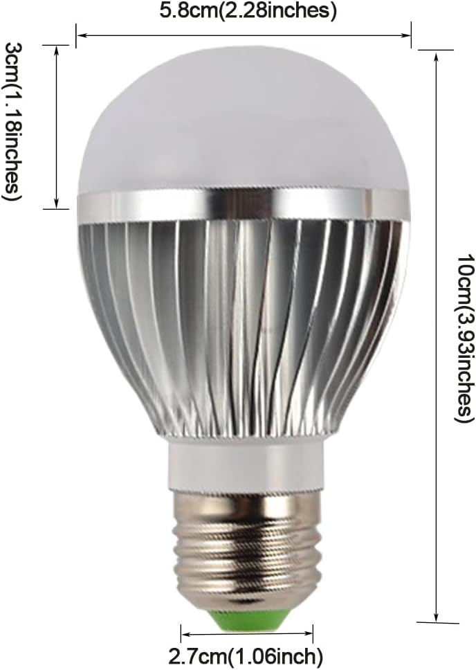 E26 E27 Base, 980nM IR Illuminator, 5 LED X 3 Watt Infrared Bulb Light Lamp, Total invisible no glow, for CCTV Clear Surveillance Images at Night, to Enhance Night Vision of IR Capable Cameras