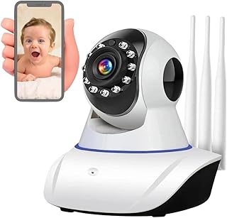 Babá Eletrônica Câmera Wifi Sem Fio Visão Noturna Microfone Segurança IP Full HD Áudio