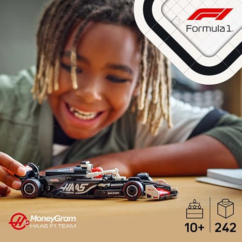 Image of LEGO Speed Champions MoneyGram Haas F1 Team VF-24 Race Car Toy Vehicle 77250 Building Blocks Toys for 10+ Gift for Boys and Girls