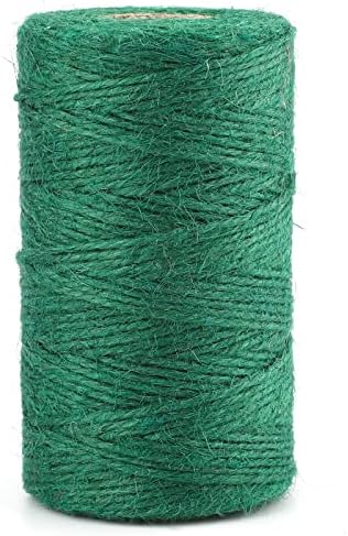 jijAcraft 100M Jute Twine String, 2MM Brown Garden String for Crafts Package Twine, Gardening TwineCord(3-PLY)