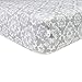 Burt's Bees Baby - Paisley Bee Fitted Crib Sheet, 100% Organic Crib Sheet for Standard Crib and Toddler Mattresses (Fog)
