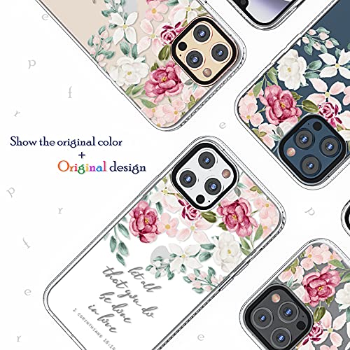 Clear Case Compatible with iPhone 13 Pro Max 6.7 inch,Girls Women Roses Inspirational Scripture Bible Verses Christian Quotes Corinthians 16:14 Soft Protective Case Compatible for 13 Pro Max by Frepstudio - Image 5