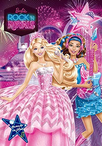 Barbie em Rock ‘n Royals: com adesivos e lindos cenários!