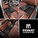 TuxMat - for Genesis G90 AWD 2023-2026 Models - Custom Car Mats - Maximum Coverage, All Weather, Laser Measured - This Full Set Includes 1st and 2nd Rows