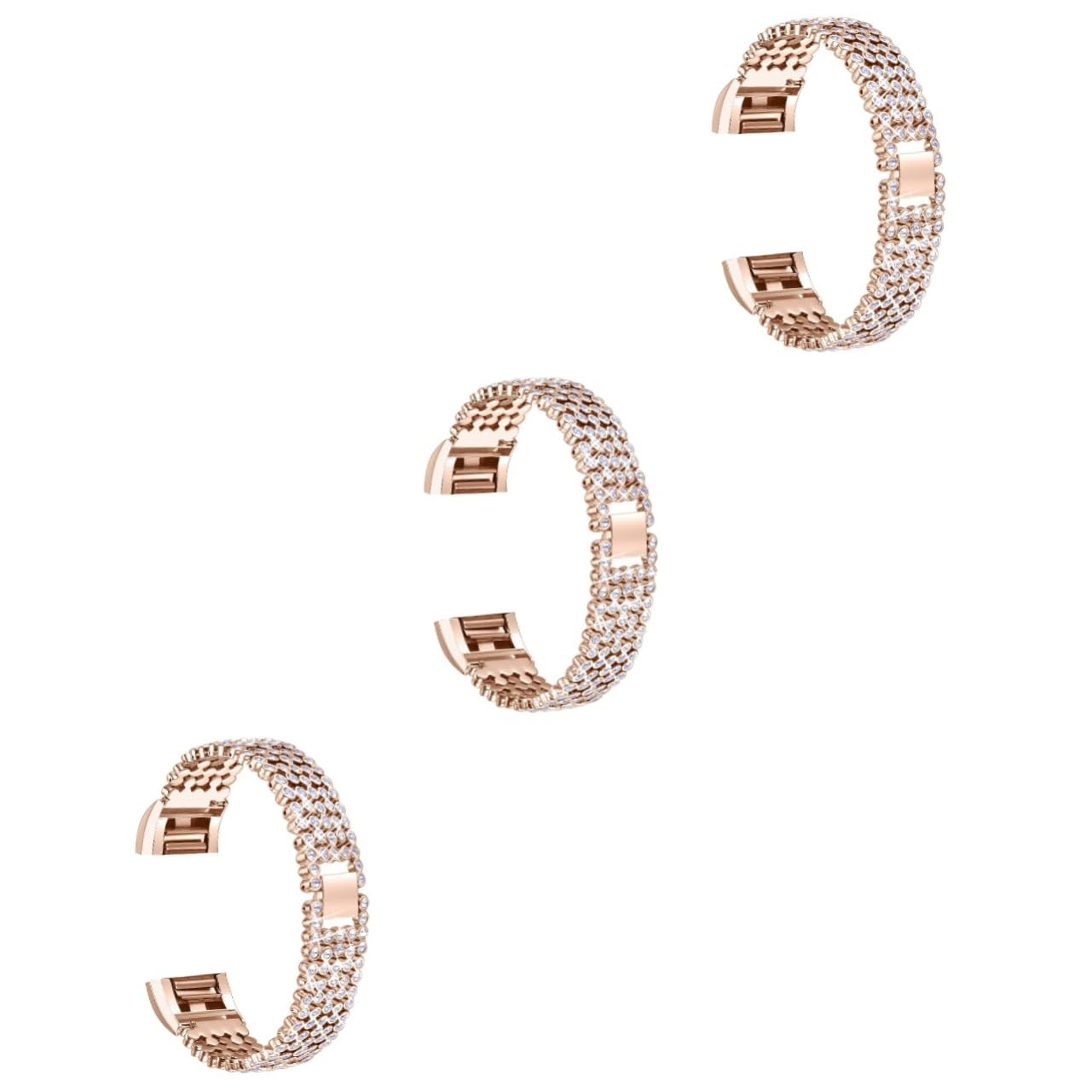 Uonlytech Correa De De Metal De 3 Uds Para Carga 2 Carga Ajustable 2 Pulsera De Inoxidable