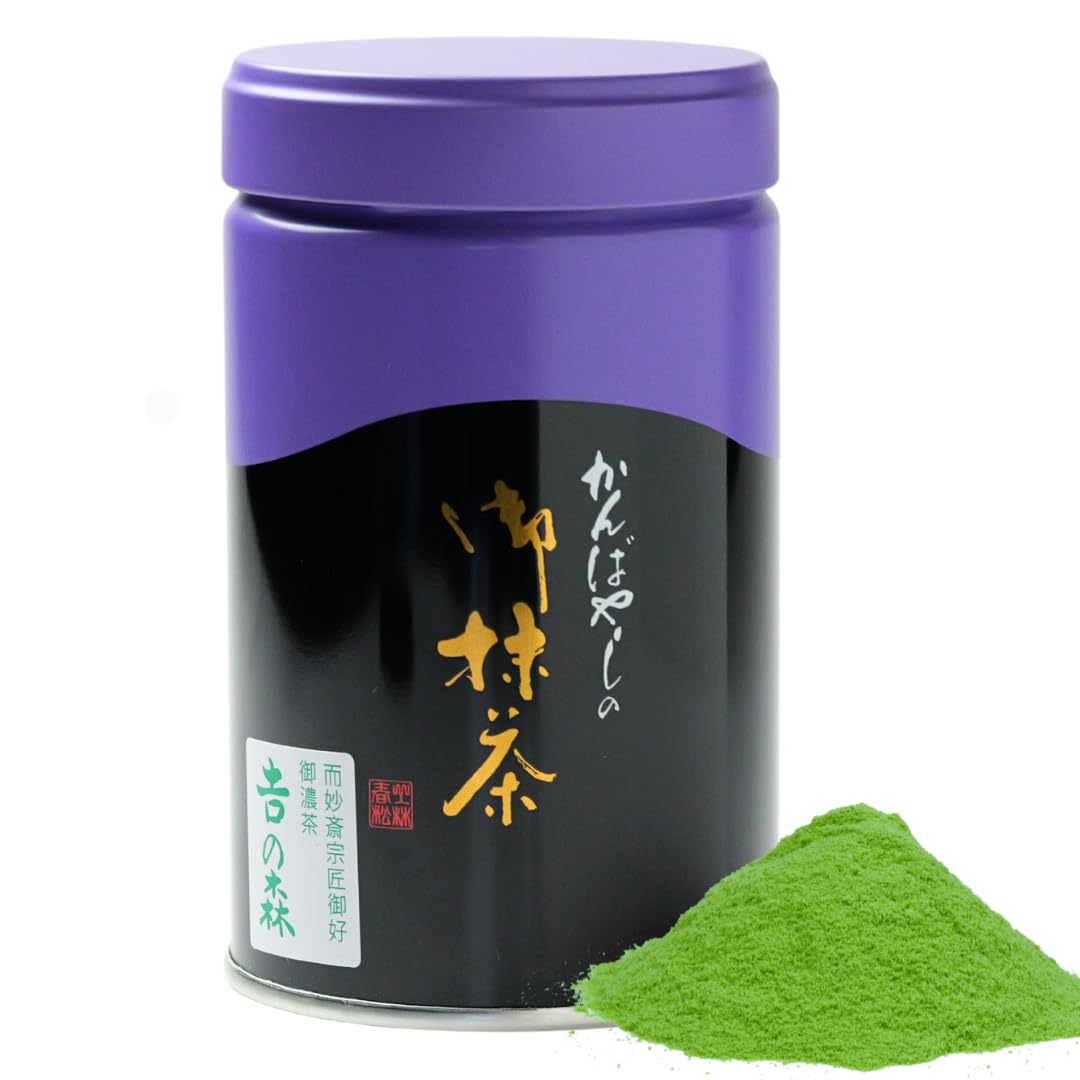 Amazon.co.jp: 上林春松本店 抹茶 吉の森(Yoshinomori) 100g缶【不審庵