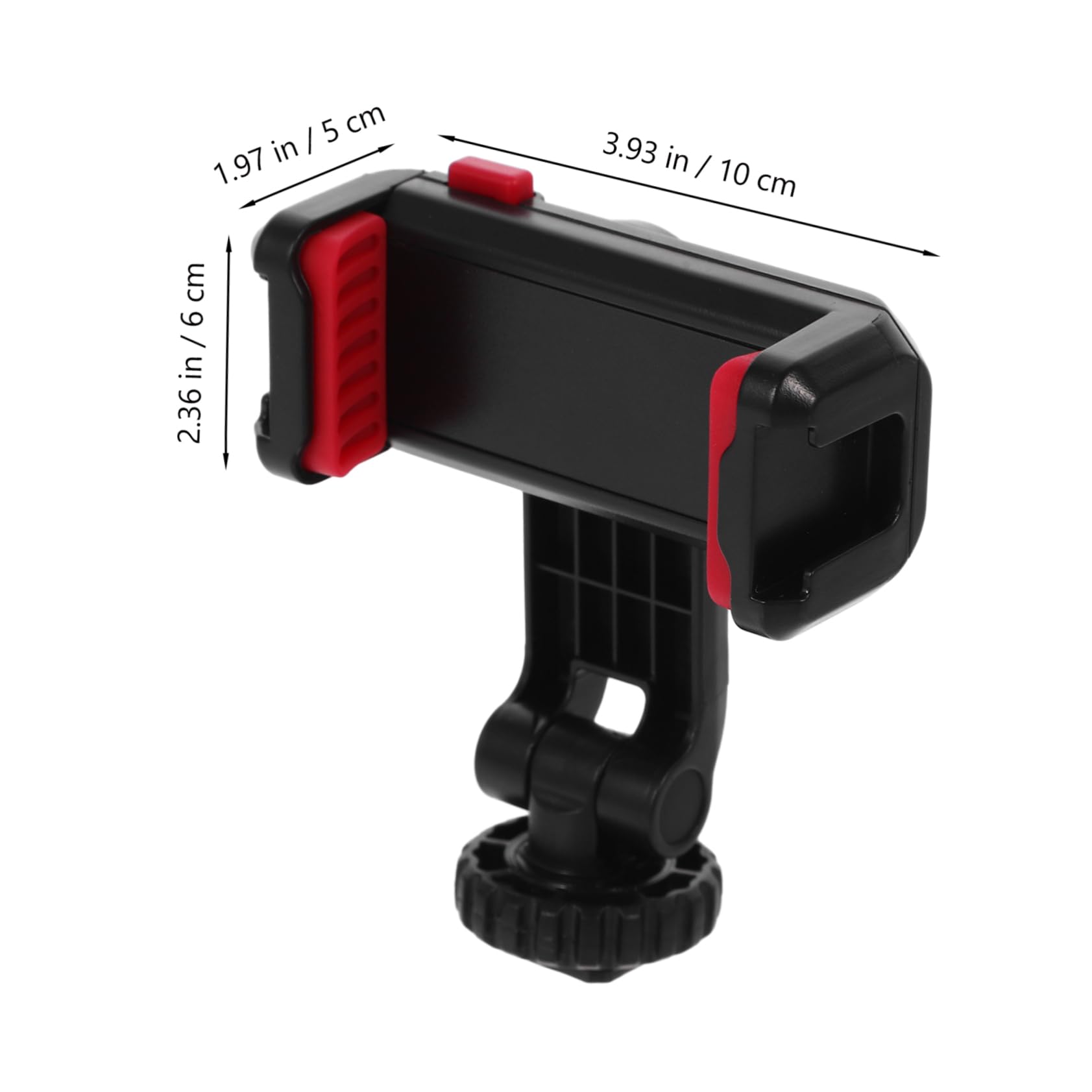 HOMSFOU 2pezzi Supporto Phone Clamp Hot Shoe Con Rotazione Per Smartphone e Fotocamera Adattatore Per Treppiedi e Vlogging