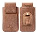 Produktbild MATADOR Gürteltasche Leder kompatibel mit Samsung S9 Plus / S10 PLUS / S20 PLUS Leder Case Handy Hülle Tasche Tabacco Braun Gürtel-Clip/Gürtel-Schlaufe Slim Design