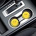 Smiley Face Absorbent Car Cupholder Coaster 2 Pack for Cup Holders 2.56