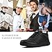 Jacata Non Slip Work Shoes for Men/Women Food Service Arch Support Comfortable Chef Walking Shoes Restaurant Kitchen Crews Health Care Sneakers (Black Size 9)