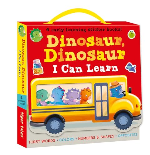 Dinosaur, Dinosaur I Can Learn 4-Book Boxed Set with Stickers: First Words, Colors, Numbers and Shapes, Opposites (Dinosaur, Dinosaur Stories)