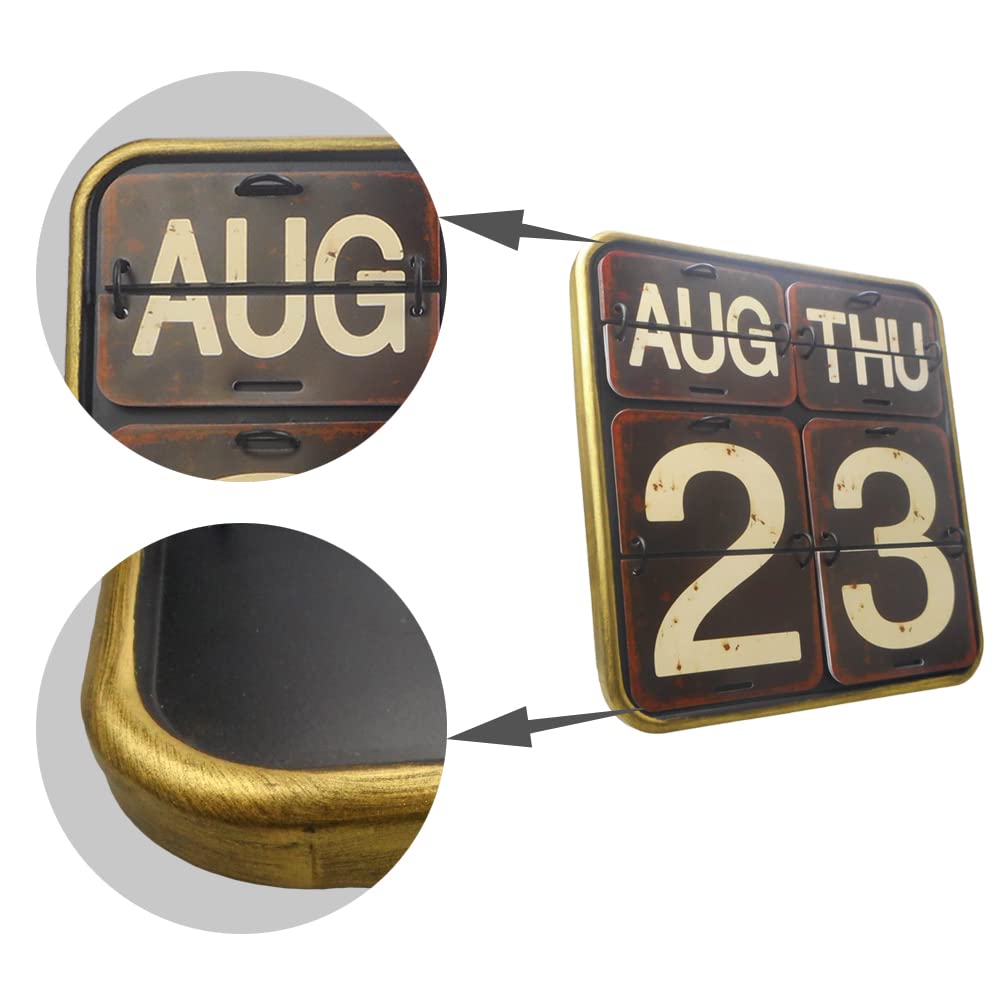 Amazon.co.jp: Fosinz 万年 壁掛けカレンダー ヴィンテージ風