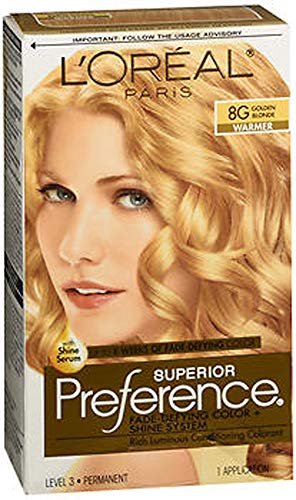L'Oreal Superior Preference - 8G Golden Blonde (Warmer) 1 Each (Pack of 2)