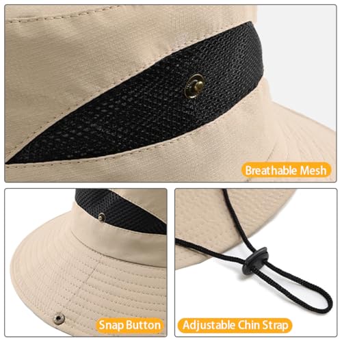 Sombrero personalizado con ala ancha y protección UV UPF 50+ miniatura 6