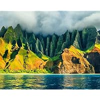 ABEUTY Malen Nach Zahlen 'Sonnenuntergang Am Strand' – DIY Ölgemälde Auf Leinwand 40x50 Cm