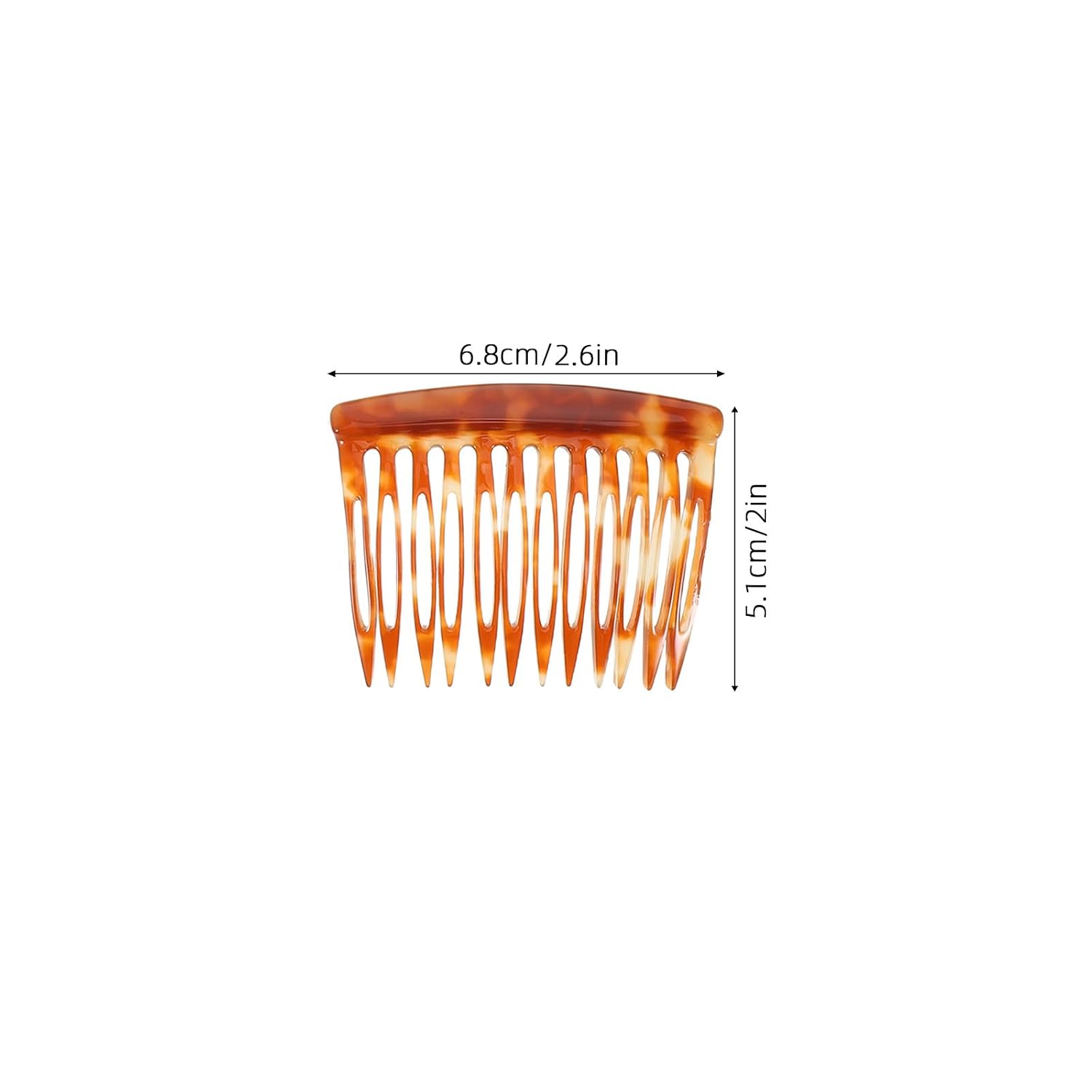 Alipis 5pcs Vintage French Side Hair Combs Set, Wide Tooth Acetate Non-slip Hair Accessories for Women, Anti-static Styling Tools for Updos, Buns, and Chignons