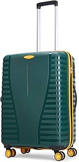 Aristocrat Medium Polypropylene Airpro Plus Check-in 66 Cm() 8 Wheel Spinners Trolley Bags for Travel Hard Case Luggage, Lightweight Bag with TSA Lock & Anti-Theft Zipper(Green), Grey
