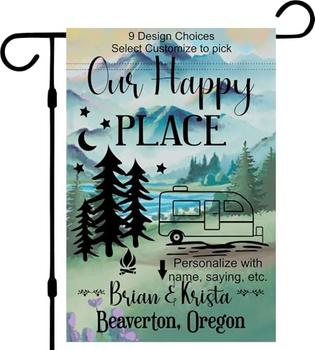 Lake Campsite Garden Flag
