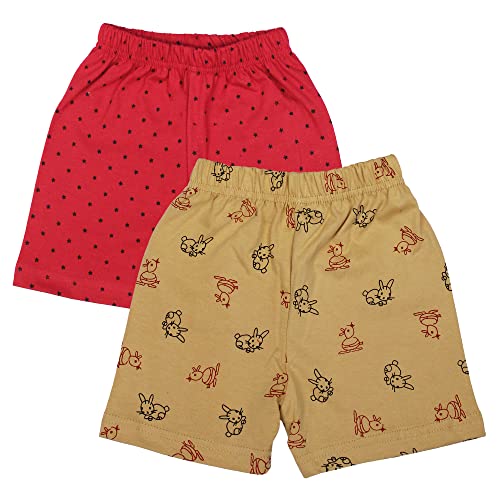 Image of DIAZ Kids Regular Fit Cotton Shorts - Pack of 229