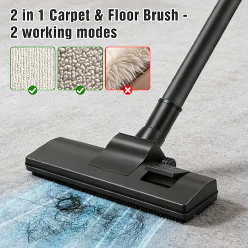 Chuancheng 35mm Universal 2 in 1 Carpet & Floor Brush Head Replacement for Bissell Zing 2156A 1665 16652 1665W Series Canister Vacuum Cleaner by Chuancheng - Image 2