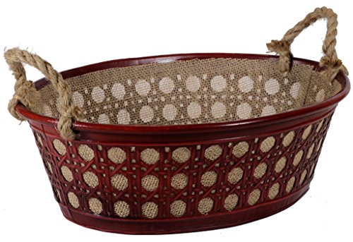 Cesto cesta cestino cestone recipiente ovale in