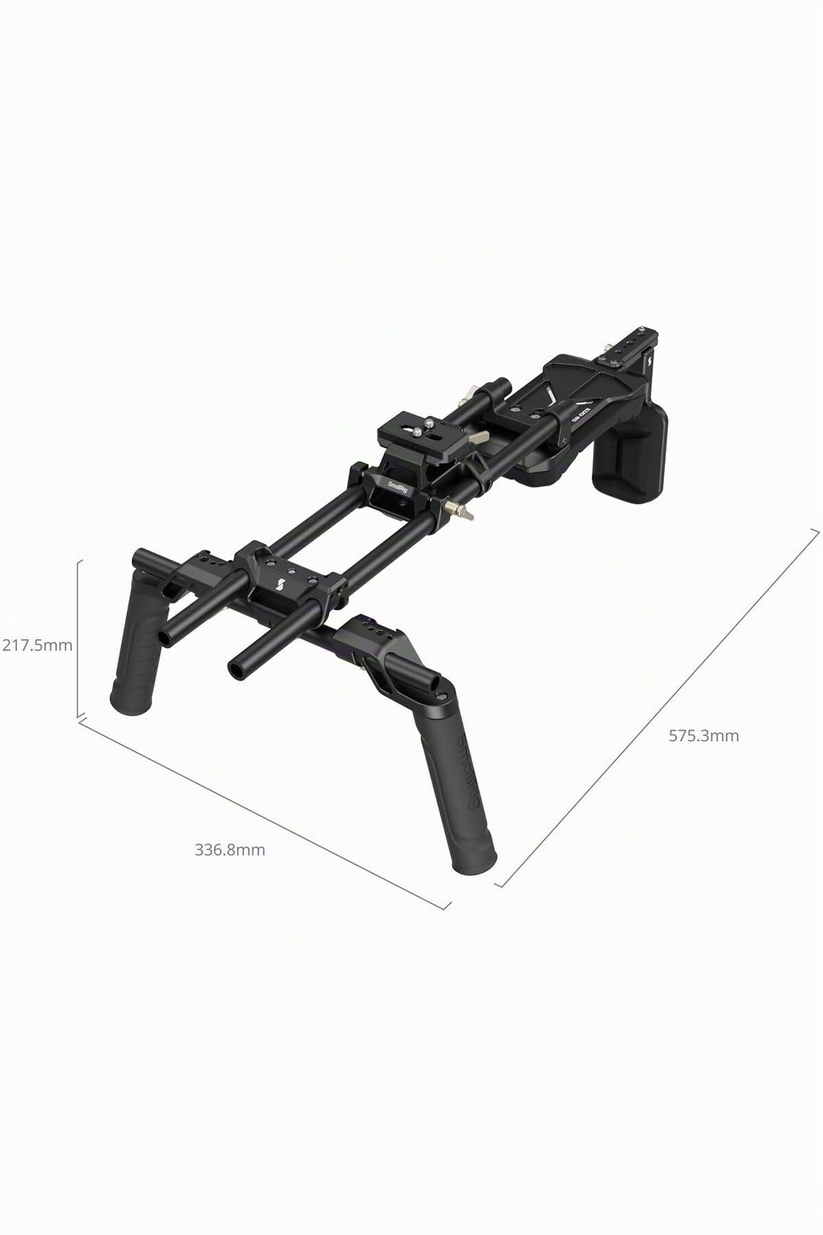 SMALLRIG Kit di Supporto per Spalla (Versione Classica), Doppie Maniglie, Aste da 15 mm, Supporto Video Universale per Spalla con Sgancio Rapido per Arca, per SMALLRIG Follow Focus - 4480