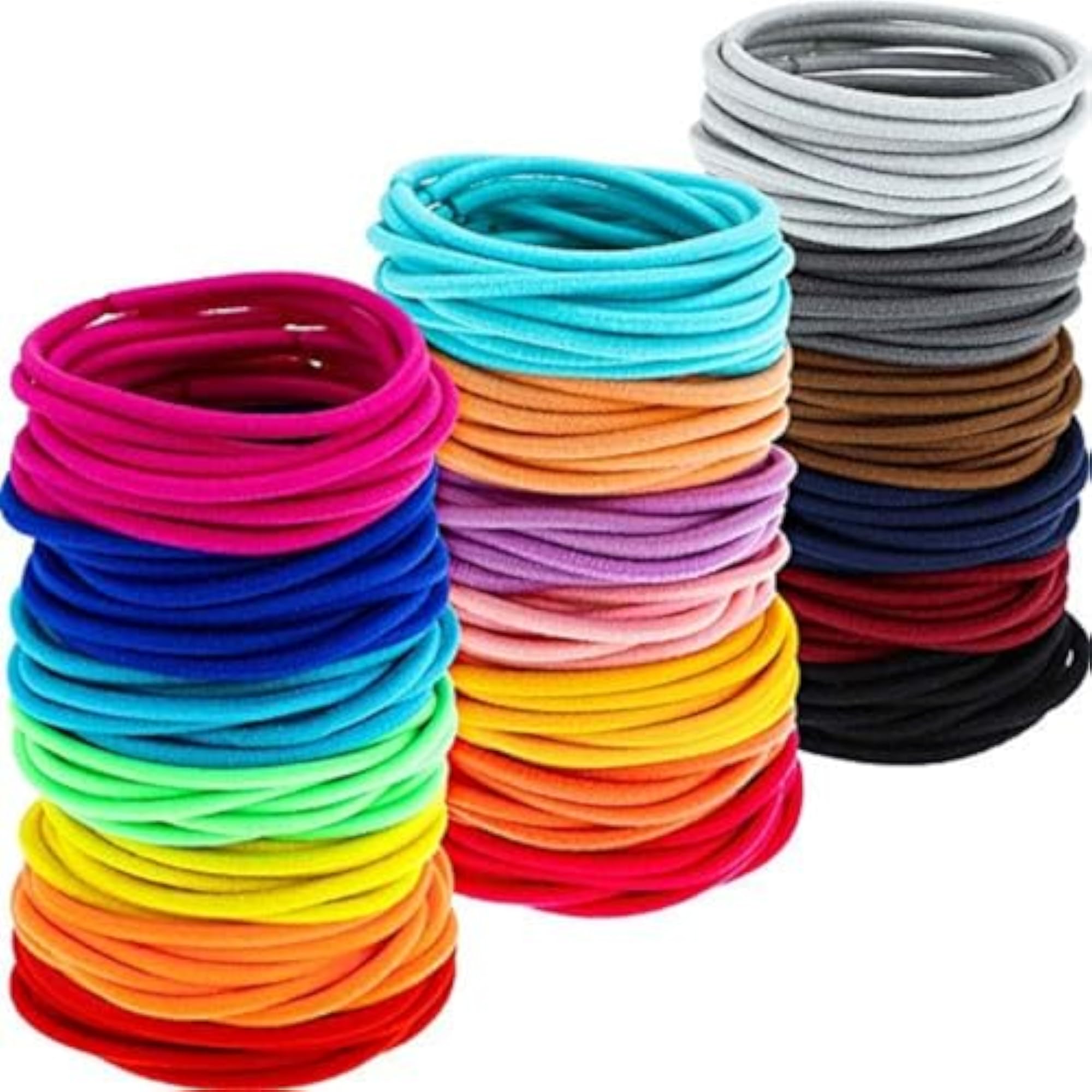 50 Pieces Baby Hair Ties, Small Elastic Rubber Bands