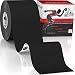 Kinesiology Tape - Pro Sports & Athletic Taping for Knee, Shin Splints, Shoulder and Muscle - 2" X 16.4' Uncut Roll (Black)