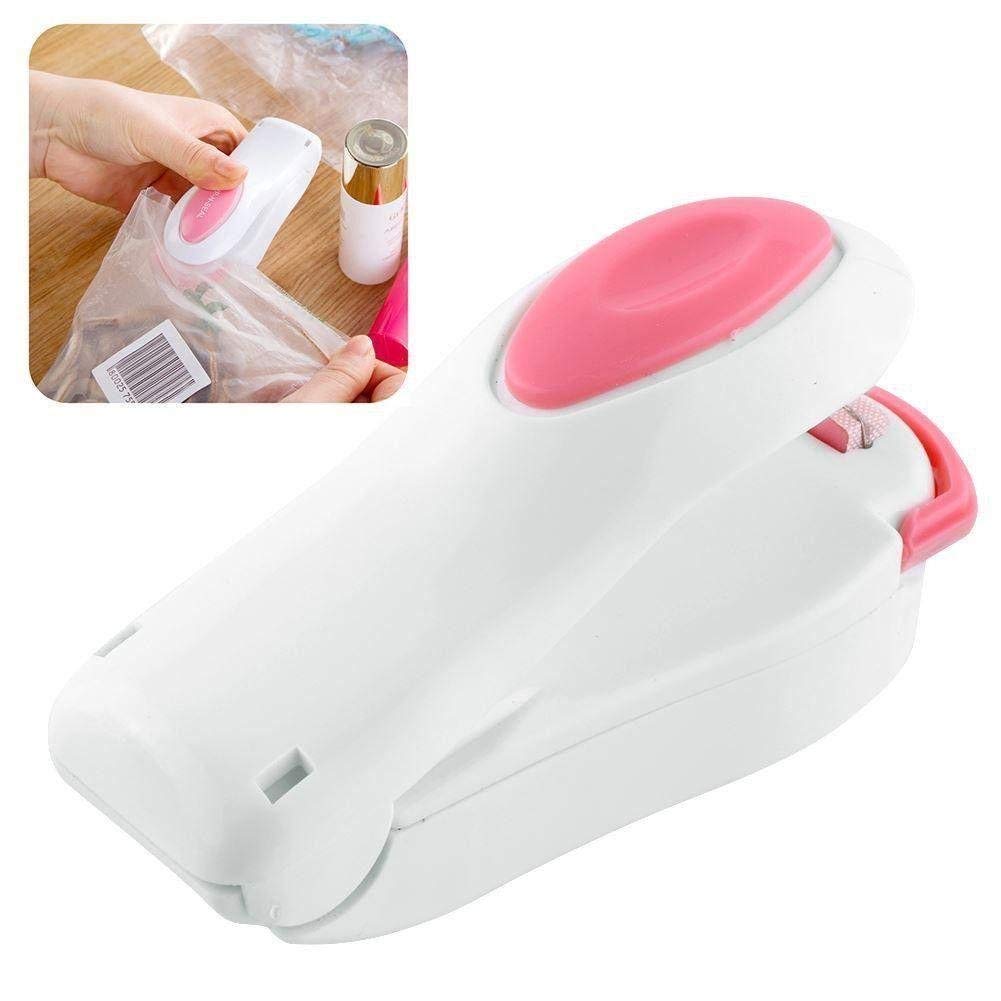 Mini sellador de bolsas de calor de mano, mini máquina de sellado, mini sellador de alimentos, sellador de calor portátil para bolsas de aperitivos