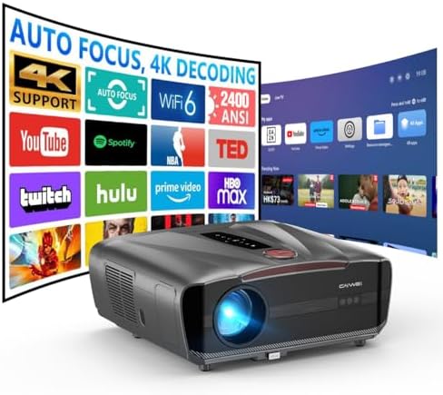 Daylight 4K Projector 2400ANSI,Smart Home Cinema Daytime Projecto...