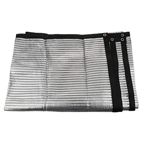 Tubayia Lámina de aluminio para protección solar para jardín, terraza, flores, plantas (1 x 1 m)