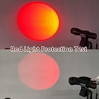 Vista 3 de Gafas de seguridad de protección de luz LED roja, azul y blanca, gafas de protección de luz LED para luz de bronceado similar