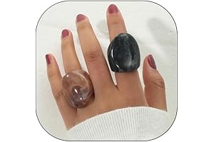 Resin Chunky Rings for Women: Aesthetic Y2K Style Statement Jewelry