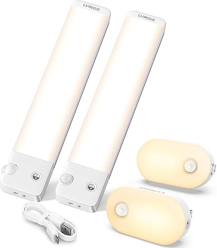 Miniatura 1 de Lyridz Luz nocturna con sensor de movimiento enchufable, luces inalámbricas para debajo del gabinete